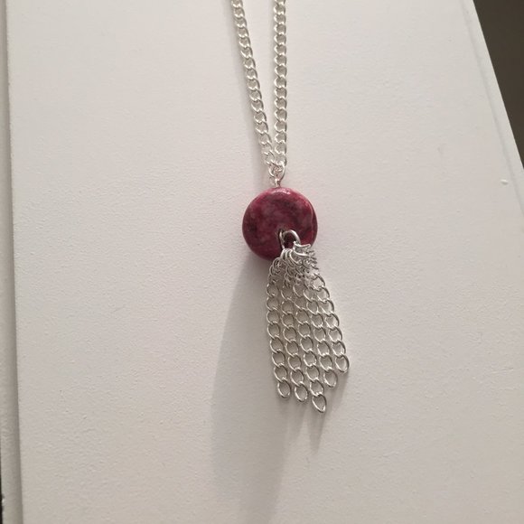 2 for $29 / Pink Dangle Chain Necklace - Picture 11 of 16